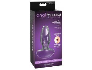 Korek analny wydrążony Anal Fantasy Elite szklany 9,6 cm