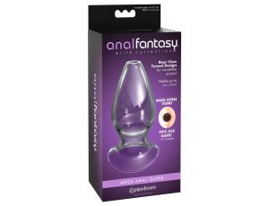Wydrążony korek analny Anal Fantasy Elite szklany 12 cm