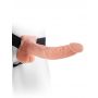 FETISH FANTASY SERIES 9 INCH HOLLOW STRAP-ON WITH BALLS LIGHT - 4