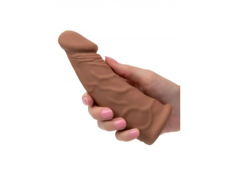 Przedłużka wibrująca Calexotics karmelowa USB 18 cm - 5