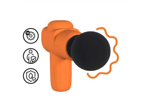 Mini Rechargable Microboost Massager - Orange - 4