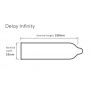 Prezerwatywa opóźniająca Pasante Infinity X Delay naturalna 19 cm 1 sztuka - 4