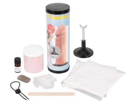 Zestaw do odlewu penisa Cloneboy ssący różowy 20 cm - 2