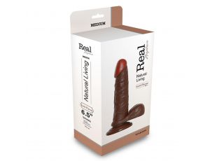 Dildo realistyczne Real Rapture PVC czarny 19 cm