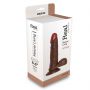 Dildo realistyczne Real Rapture PVC czarny 19 cm - 2