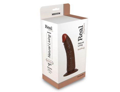 Dildo realistyczne Real Rapture PVC czarny 20 5 cm