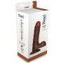 Dildo realistyczne Real Rapture brązowe 23 cm - 2