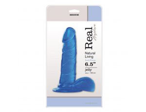 Dildo żelowe Real Rapture niebieskie 16,5 cm