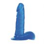 Dildo żelowe Real Rapture niebieskie 16,5 cm - 3