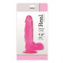 Dildo żelowe Real Rapture różowe z przyssawką 19 cm - 2
