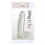 Dildo żelowe Real Rapture przezroczyste 19 cm z przyssawką - 2