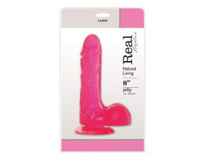 Dildo żelowe Real Rapture różowe 20 cm