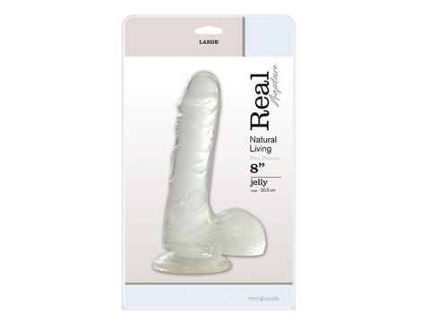 Dildo żelowy Real Rapture przezroczysty 8 cali