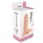 Wibrator realistyczny Real Rapture cielisty z przyssawką i pilotem 21,5 cm - 2