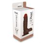 Wibrator realistyczny Real Rapture brązowy PVC 21.5 cm - 2