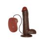 Wibrator-REALISTIC VIBRATOR REAL RAPTURE BROWN 10" - 3