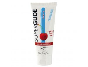Lubrykant wiśniowy jadalny na bazie wody Hot Superglide 75ml