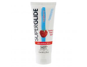 Żel poślizgowy jadalny malinowy Hot Superglide 75ml
