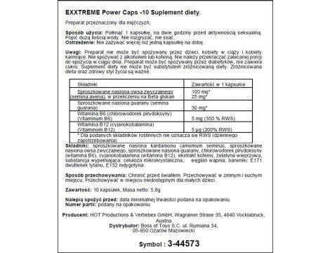 Kapsułki eXXtreme power Hot 10 szt. - 2