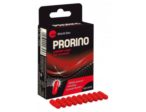 Kapsułki libido Prorino dla kobiet czarne 10 szt