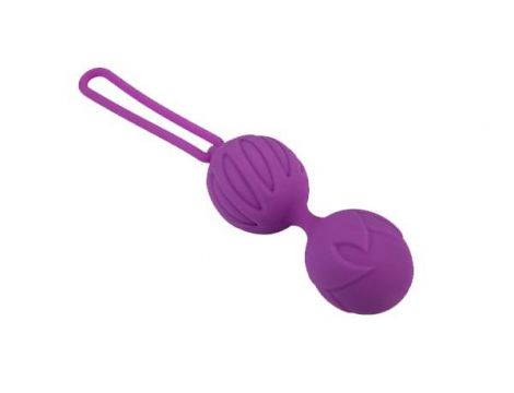 Kulki Geisha Lastic Ball Mini silikonowe liliowe 16,5 cm - 2