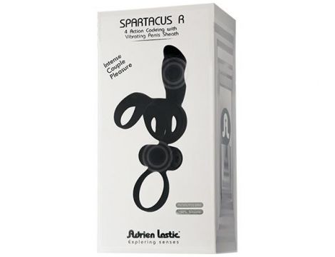 Pierścień wibrujący Spartacus R Adrien Lastic silikonowy 17,5 cm - 2