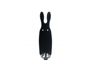 Wibrator króliczek Adrien Lastic silikonowy czarny 8 5 cm