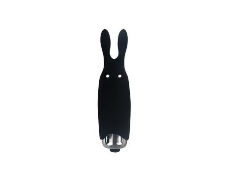 Wibrator króliczek Adrien Lastic silikonowy czarny 8 5 cm