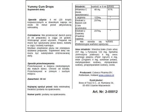 Krople Yummy Cum Drops Cobeco dla mężczyzn - 2