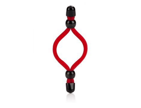 Pierścień erekcyjny regulowany Sean Michaels lateksowy czarny 14 cm - 2