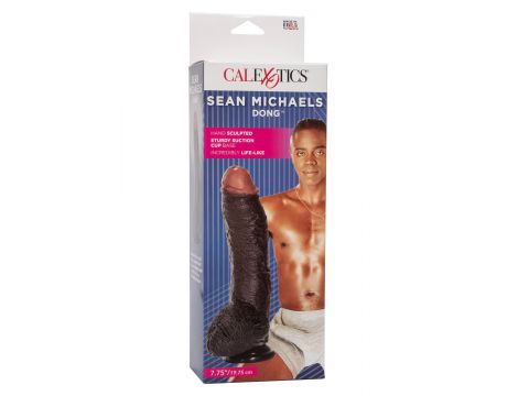 Dildo realistyczne wibrujące Sean Michaels brązowe 15 cm - 3