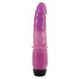 Wibrator żelowy realistyczny Seven Creations fioletowy 21 cm - 4