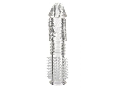 Przedłużka na penisa TPE transparentna 14 cm - 2
