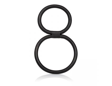 Pierścień erekcyjny gumowy Quick Release Double Helix czarny 6 cm - 6