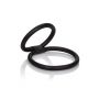 Pierścień erekcyjny gumowy Quick Release Double Helix czarny 6 cm - 6