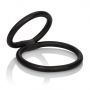 Pierścień erekcyjny gumowy Quick Release Double Helix czarny 6 cm - 8
