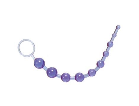 Kulki analne X10 Beads Calexotics fioletowe 28 cm - 4