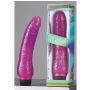 Wibrator żelowy Jelly No.1 fioletowy 21 cm na baterie AA - 6