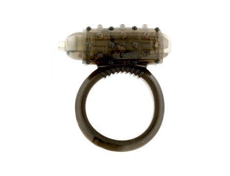 Mini wibrujący pierścień erekcyjny Seven Creations czarny 5.5 cm - 2