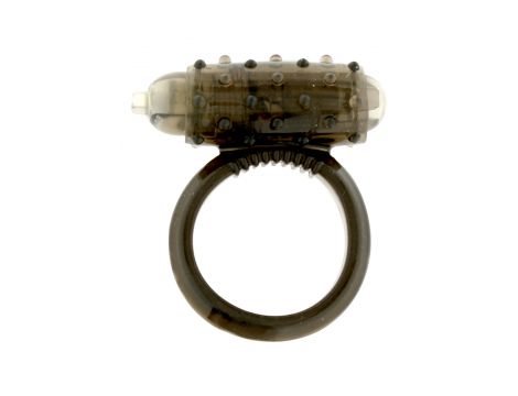 Mini wibrujący pierścień erekcyjny Seven Creations czarny 5.5 cm - 3