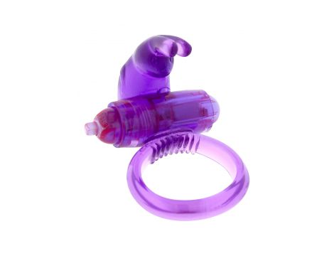 Pierścień wibrujący z uszami króliczymi fioletowy 7.2 cm