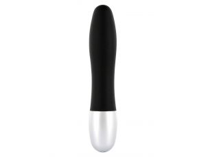 Wibrator mini żebrowany Seven Creations czarny 11 cm