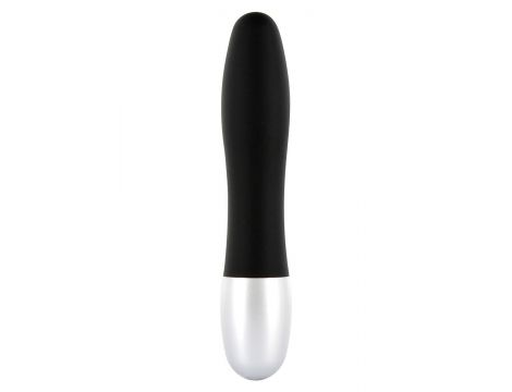 Wibrator mini żebrowany Seven Creations czarny 11 cm