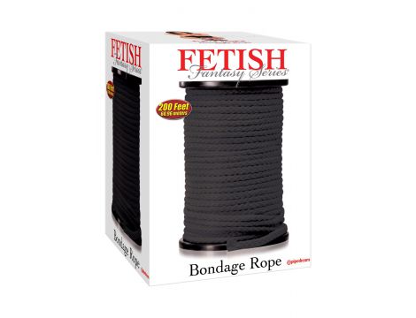 Wiązania-FF BONDAGE ROPE BLACK 60 METER - 3
