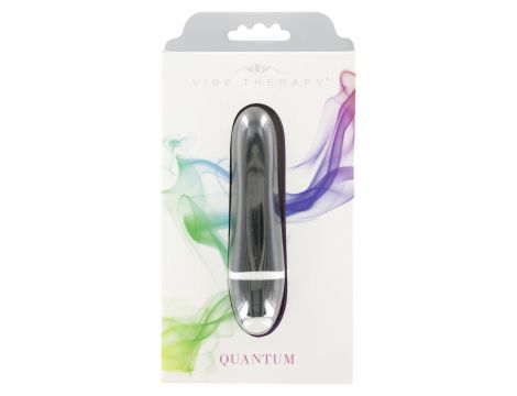 Mini wibrator bullet Quantum Vibe Therapy czarny 9 cm - 3