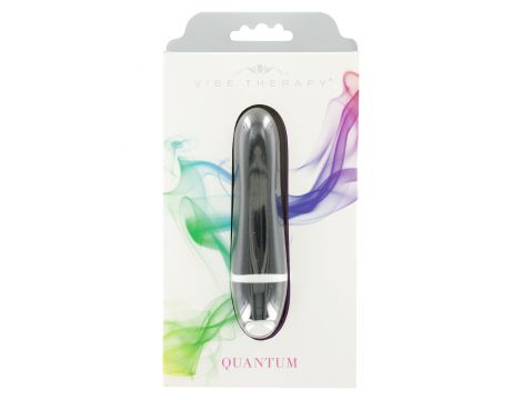 Mini wibrator bullet Quantum Vibe Therapy czarny 9 cm - 2