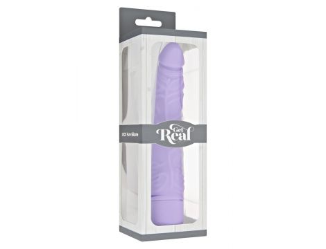 Wibrator silikonowy ToyJoy Classic Slim fioletowy 20.7 cm - 2