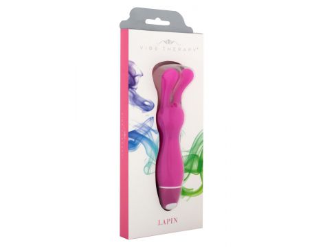 Stymulator silikonowy Vibe Therapy Lapin różowy 13 cm - 4