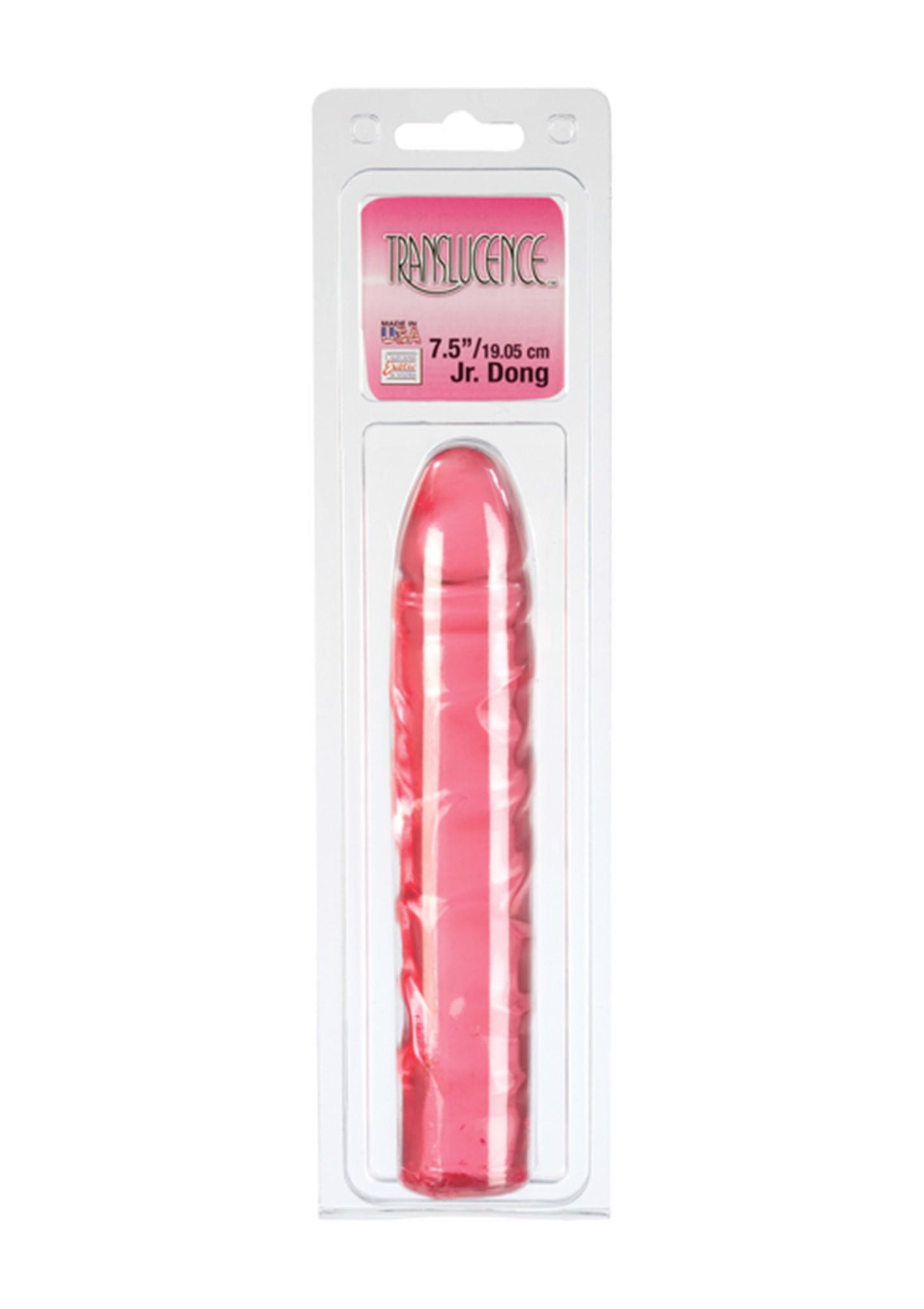 dildo-translucence 7.5 jr dong red
