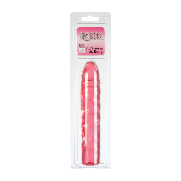 dildo-translucence 7.5 jr dong red